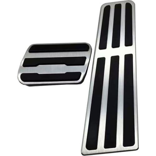 Gas Fuel Brake Footrest Foot Pedal Cover Cap Pad For Porsche 911 718 Panamera AT 2pcs/set