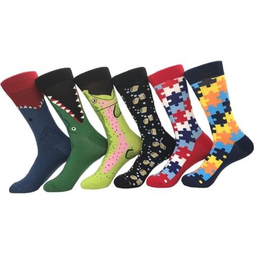 New socks wholesale, street fashion, the same style geometric stockings, cartoon animals, factory direct sales