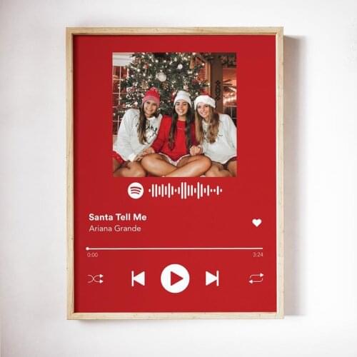 Personal Photo Style Custom Spotify Code Acrylic Music Board Album Cover Plaque Personalized Christmas Gift Anniversary Gift