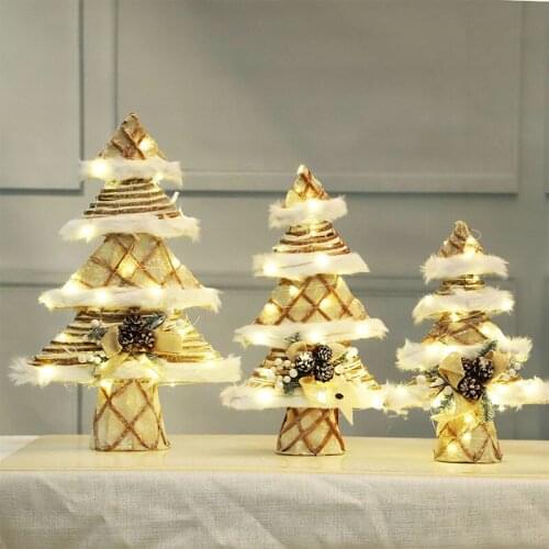 Christmas decorations creative Christmas tree led luminous desktop decoration shopping mall window hotel scene decoration props