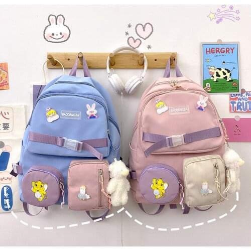 2021 new Korean style Cute Backpack Women Large Capacity School Bags for Teenage Girls Female School Student Bookbag Ladies bags