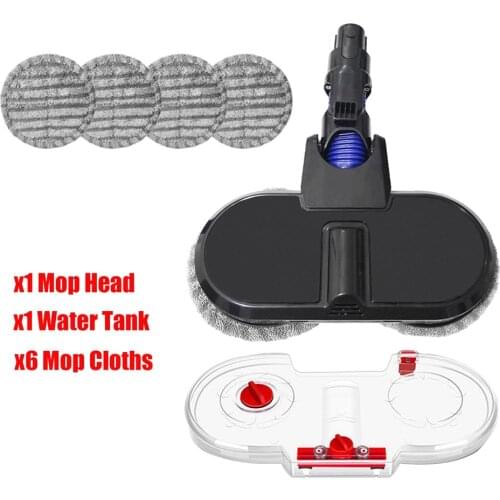 Electric Mopping Vacuum Brush and Cleaner Cleaning Cloth for Dreame V11 V12 Replaceable Parts with Water Tank Set