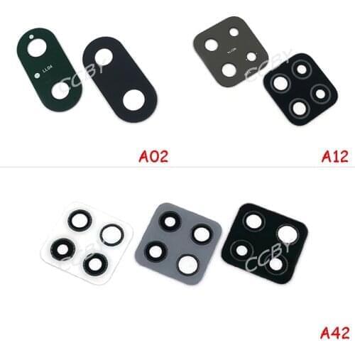 100PCS Rear Back Camera Glass Lens Cover For Samsung Galaxy A02 A12 A32 A42 A52 A72 A82 with Ahesive Sticker