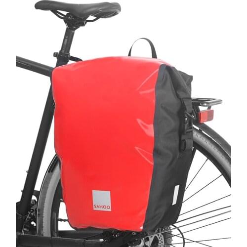 20L Waterproof Bicycle Pannier Bag Cycling Back Seat Trunk Bag Bike Triangle Rack Pack Shoulder Bag