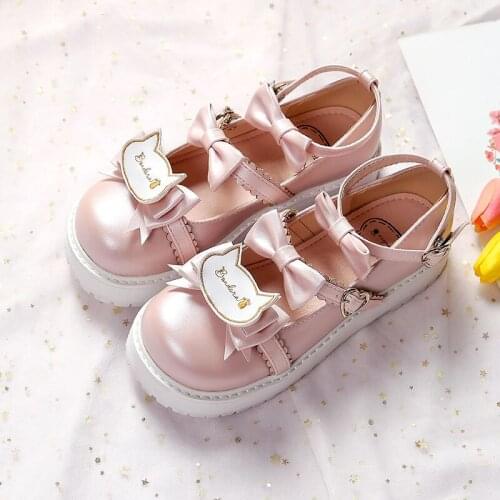 Casual Lolita Shoes Woman Platform shoes Women Shoes 2020 Fashion Buckle Solid Comfortable Flats Lady Shoes Women Kawaii Shoe