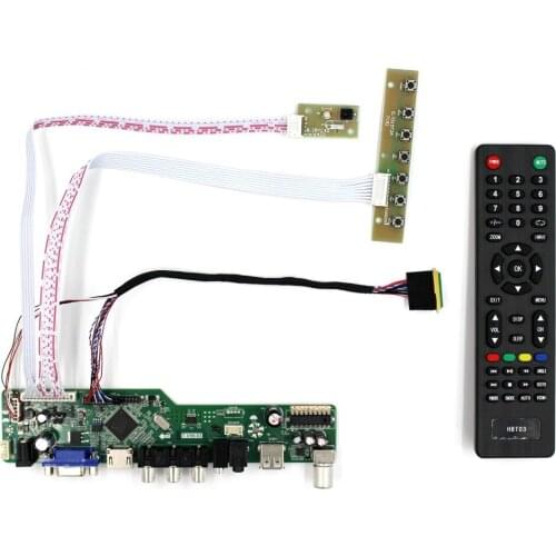 TV HD MI VGA AV USB AUDIO LCD Controller Board For 10.1inch LTN101NT02 B101AW03 1024X600 LCD