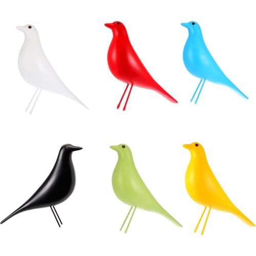 Home Decoration Color Birds Prop Ornament Resin Pigeon Statue Desk Decor Birthday Christmas Gift Home Office Shop Bar Decor