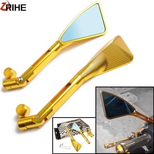 Universal Motorcycle Rearview Mirror Motorbike Side Mirrors CNC Aluninum For YAMAHA Vmax1200 mt 03 ybr125 Tmax tmax 530 nmax 125