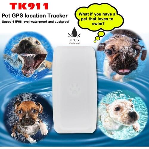 Pet tracking device gps pet tracker TK911 real-time tracking is suitable for cats and dogs to prevent walking and losing strap