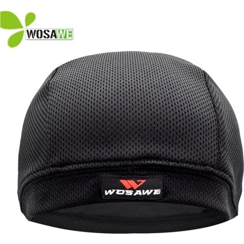 WOSAWE Breathable Elastic Cycling Helmet Inner Caps Anti-Sweat Hat Thin Motorcycle Motocross Racing Ski Under Helmet Lining Cap