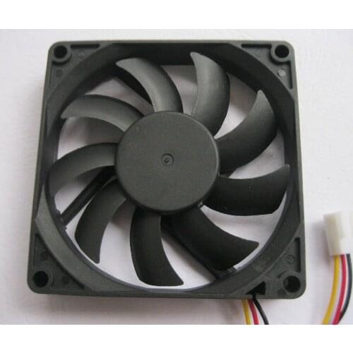 1 Pcs Brushless DC Cooling Fan 9 Blade 8015S 12V 80x80x15mm 3 wire