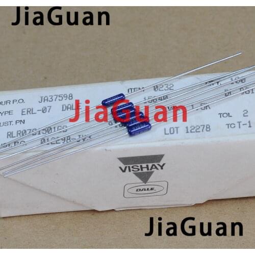 20PCS VISHAY DALE RLR07 1.5K 1/4W 2% Axial Resistance ERL07 0.25W 1K5 Military Specified Precision Metal Film Resistors