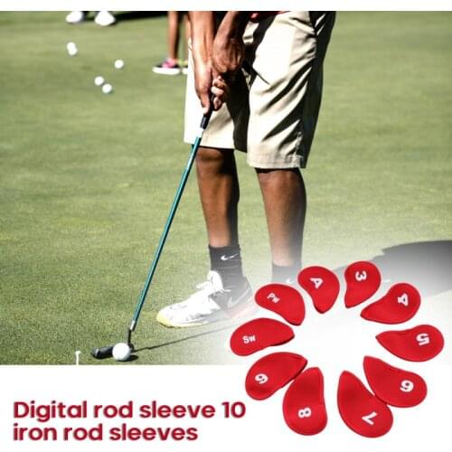 2021 New 10Pcs Colorful Number Golf Iron Head Covers Iron Headovers Wedges Covers Dropping Hot Club Heads Machine Washable