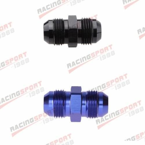 -3AN 3AN To AN3 AN-3 Aluminum Straight Male Union Fitting Adapter BLUE/BLACK