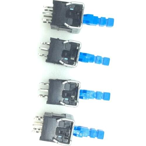 4pcs self-locking switch, double row 6-pin button, key with lock, power switch