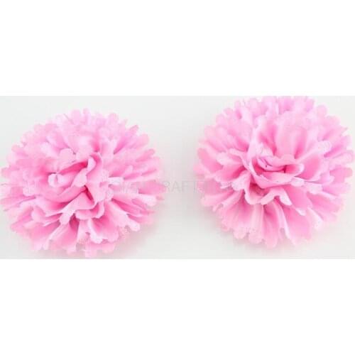45pcs large handmade Satin Fabric Rosette Flowers 80mm mix colors or you specify wholesale free shipping display