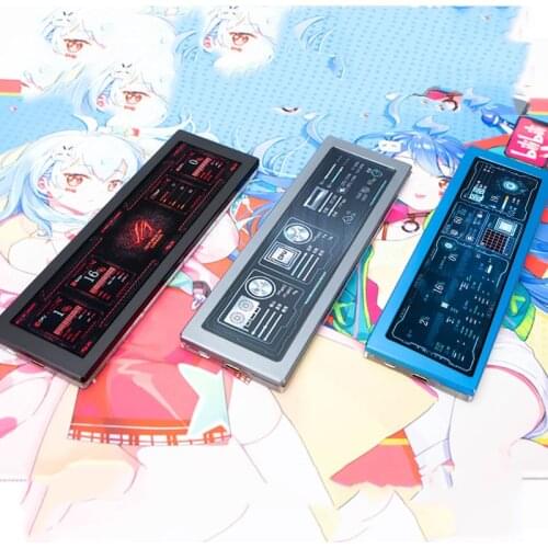 DIY 1920*480HD IPS Screen Temperature Control Dynamic Display Desktop AIDA64 Adjustable Brightness For Raspberry Pi Computer