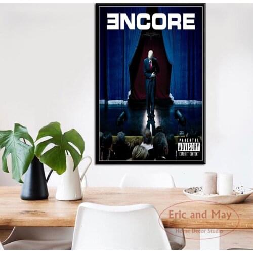 Eminem The Marshall Mathers The Eminem Show Hot Albums Rap Music Hip Hop Art Painting Vintage Canvas Poster Wall Home Decor