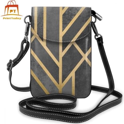 Geometric Shoulder Bag Geometric Leather Bag Slim Teen Women Bags Shopper High quality Trend Purse