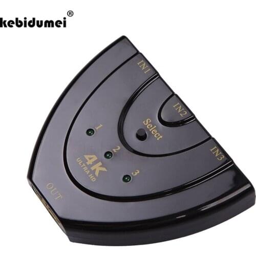 Kebidumei 4K*2K 3D Mini 3 Port HDMI Switch 1.4b 4K Switcher HDMI Splitter High Quality
