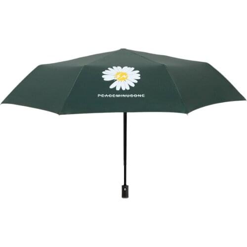 Little Daisy Umbrella Black Gel Sun Protection UV Umbrella