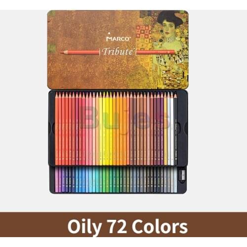 Marco Master Art Color Pencils Professional Grade 72 Colors Artist Oily Colored Pencils Artist Supplies for Painting Drawing