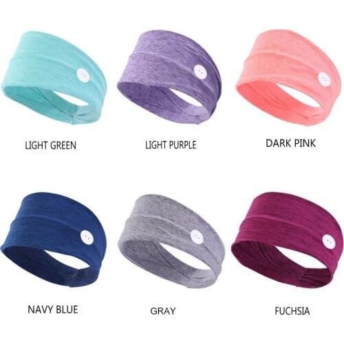 Fashion Unisex Solid Headband Women Outdoor headwear Men Fitness Hairband Summer Popular Yoga Headband Sport Hairband