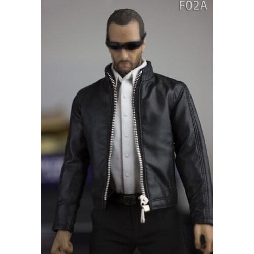 F02 1/6 Scale Male Leather Jacket Men Clothes 2 Colors Clothes Set For 12'' Male Action Figure Dolls In Stock