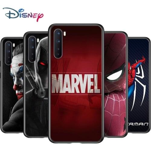 Soft TPU Cover Marvel Superheroes for OnePlus Nord N100 N10 8T 8 7T 7 6T 6 5T Pro Black Phone Case