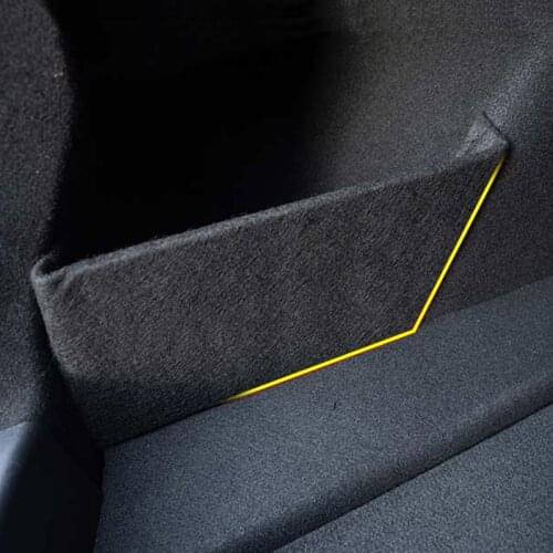 Rear Trunk Side Storage Board For Tesla Model 3 2020/2021 Car Tail Box Storage Baffle Organizer Accessories