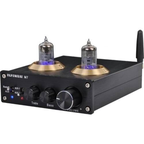 New M7 HiF Tube Wireless Bluetooth 4.2 Audio Receiver 6J1 Tube Preamplifier ESS9023 Bluetooth Decoder