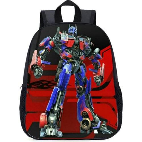 Backpack School Transformation Car Robot Cartoon Bumblebee Optimus Prime Megatron Decepticons School Bags Supplies High Quality