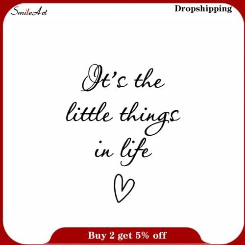 Modern Interesting text Wall Sticker Removable Self Adhesive Watercolo vinyl Stickers Art Decoration DIY Home Decor