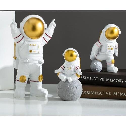 1Set INS Aerospace Space Astronaut Planet PVC Action Model Figures Collection Mini DIY Home Decoration Toys For Gift