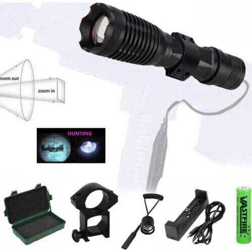 Night Vision hunting Light 940 Lumens LED flash Light Front Torch Waterproof + Support+18650 Battery