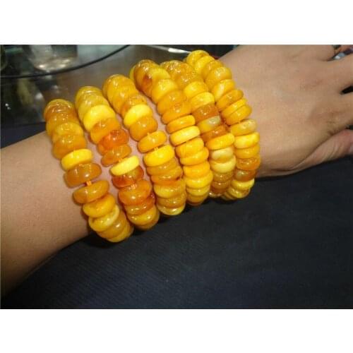 Tibet mila bracelet mala prayer bead amber resin necklace antique baltic sea