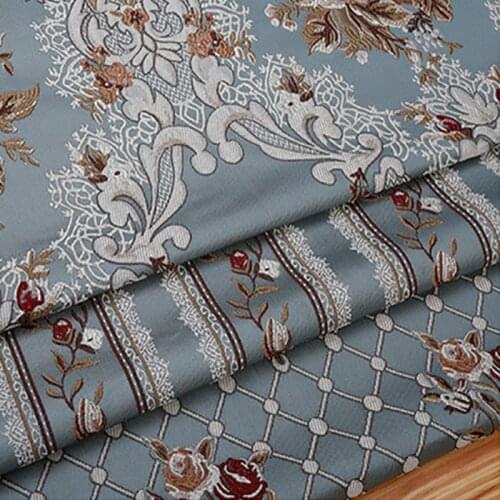 European style high precision fabric for cushion sofa chair quilting sewing patchwork delicate tissue upholstery 140cm width