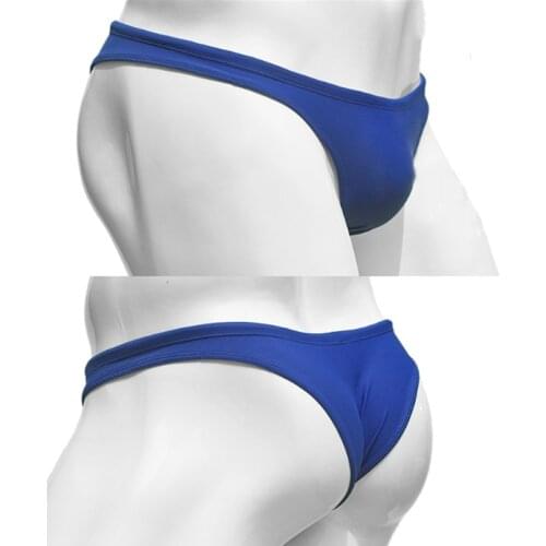WD256 sexy blue purple half hip gay men swimwear sunga bikinis hot man swimsuits low waist tight men swimwear bathing suits