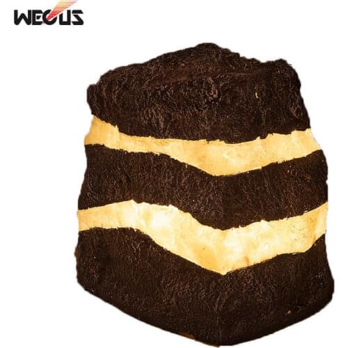 WECUS) Outdoor imitation stone lawn lamp, park imitation natural resin lamp, villa/garden light
