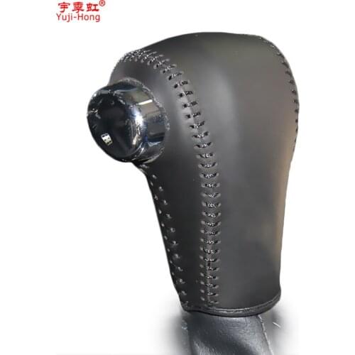 Yuji-Hong Car Gear Covers Case for Honda Vezel 2015 XR-V Automatic Shift Collars Genuine Leather Car Styling Auto Cover