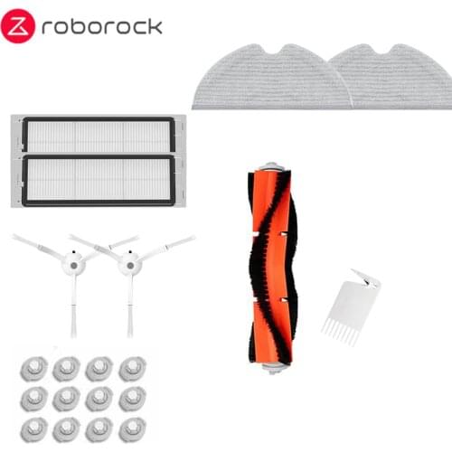 Roborock Robot Vacuum Parts of Water Tank Filter Main Brush Side Brush New Mop for S50 S51 and Xiaomi Robot 1 / 1S