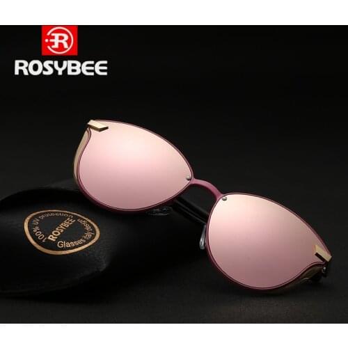 ROSYBEE Cat Eye Sunglasses Women Designer Polarized Fashion Ladies Sun Glasses Female Vintage Shades Girl Feminino Oculos