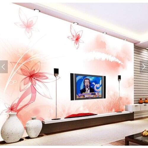 Custom 3D stereoscopic wallpaper, pink cherry for living room bedroom TV background wall waterproof papel de parede