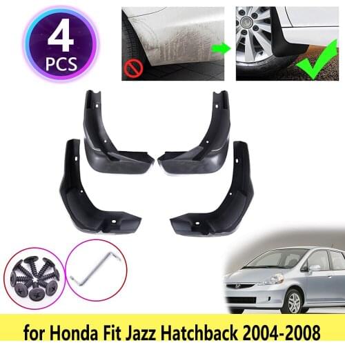 4PCS for Honda Fit Jazz Hatchback 2004 2005 2006 2007 2008 Mudguards Mudflaps Fender Mud Flap Splash Guards Protect Accessories