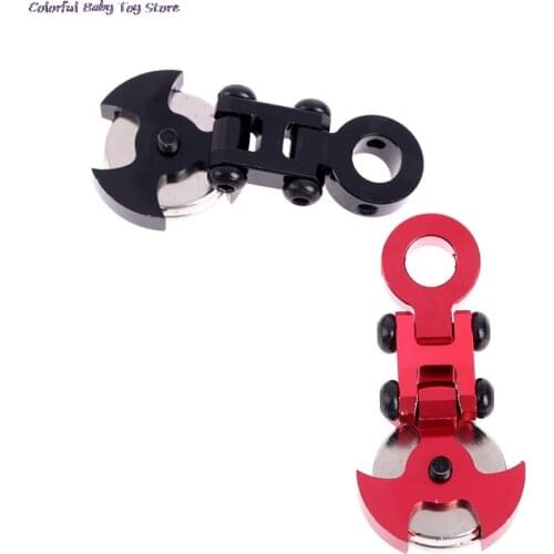 4pcs/lot Aluminum Alloy Magnetic Stealth Invisible Body Post Mounts Black For 1/10 RC Rock Crawler Drift Models Car TRX4 Scx10