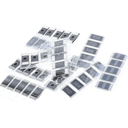 50PCS Alloy resistance 2512 SMD Resistor Samples kit ,0R 1R 10R 100R 1K 10K 100K 1M 1.5R 15R 150R 1.5K 2R 20R 220R 30R 300R 2.2K