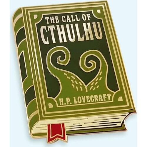 The Call of Cthulhu Hard Enamel Pins Book Great Old Ones Dangerous Magic Lapel Pin Jacket Jeans Badge Brooch Fashion Accessories