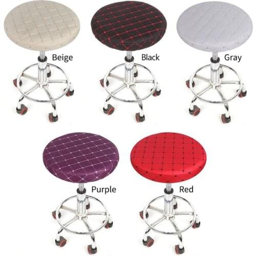 Elastic Round Chair Bar Stool Cover Anti Dust Seat Cover Removable Seat Chair Protector Home Office Slipcovers