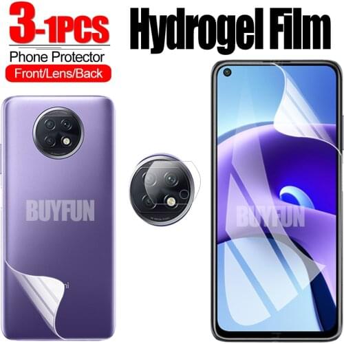 1-3PCS For Xiaomi Redmi Note 9T 5G Hydrogel Film Screen Protector Camera Protective Film For redmi 9t note 9t screen Lens film