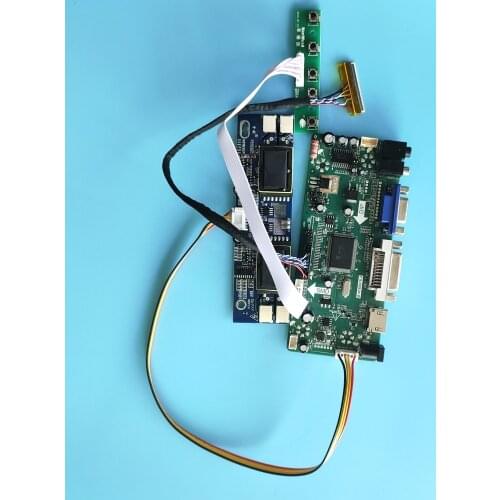 Kit for M201EW02 V8/M201EW02 VF Controller Board HDMI+DVI+VGA LCD Audio driver board 1680X1050 panel 4 lamps 30pin